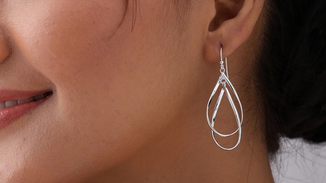 Classic Sterling Silver Earrings with a Modern Touch