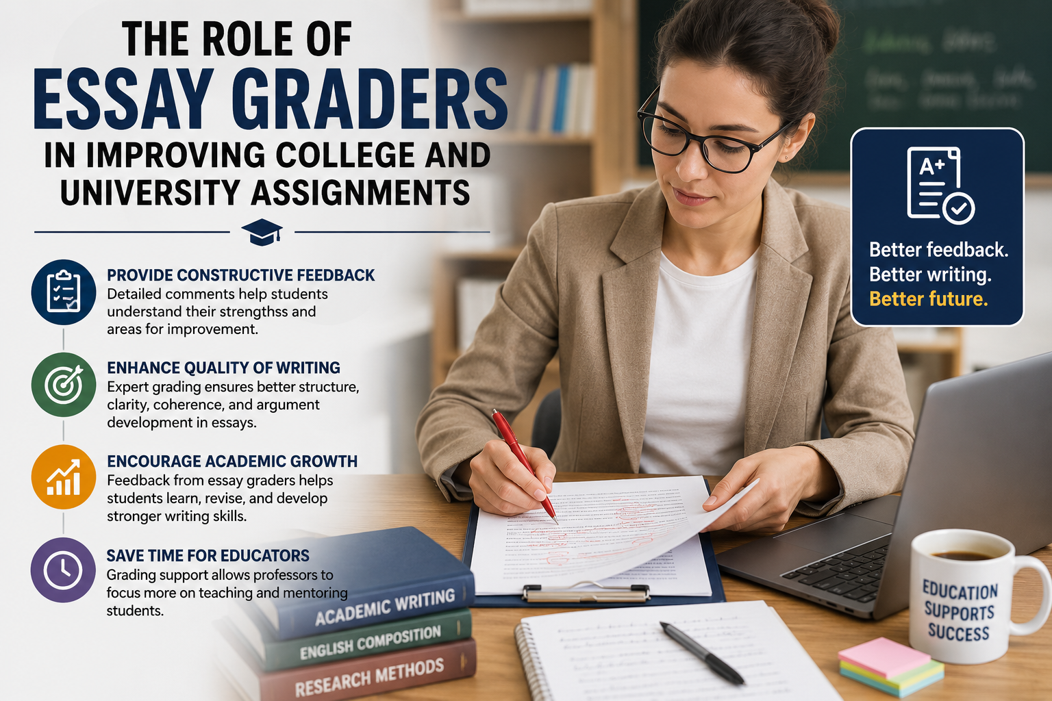 The Role of Essay Graders in Improving College and University Assignments