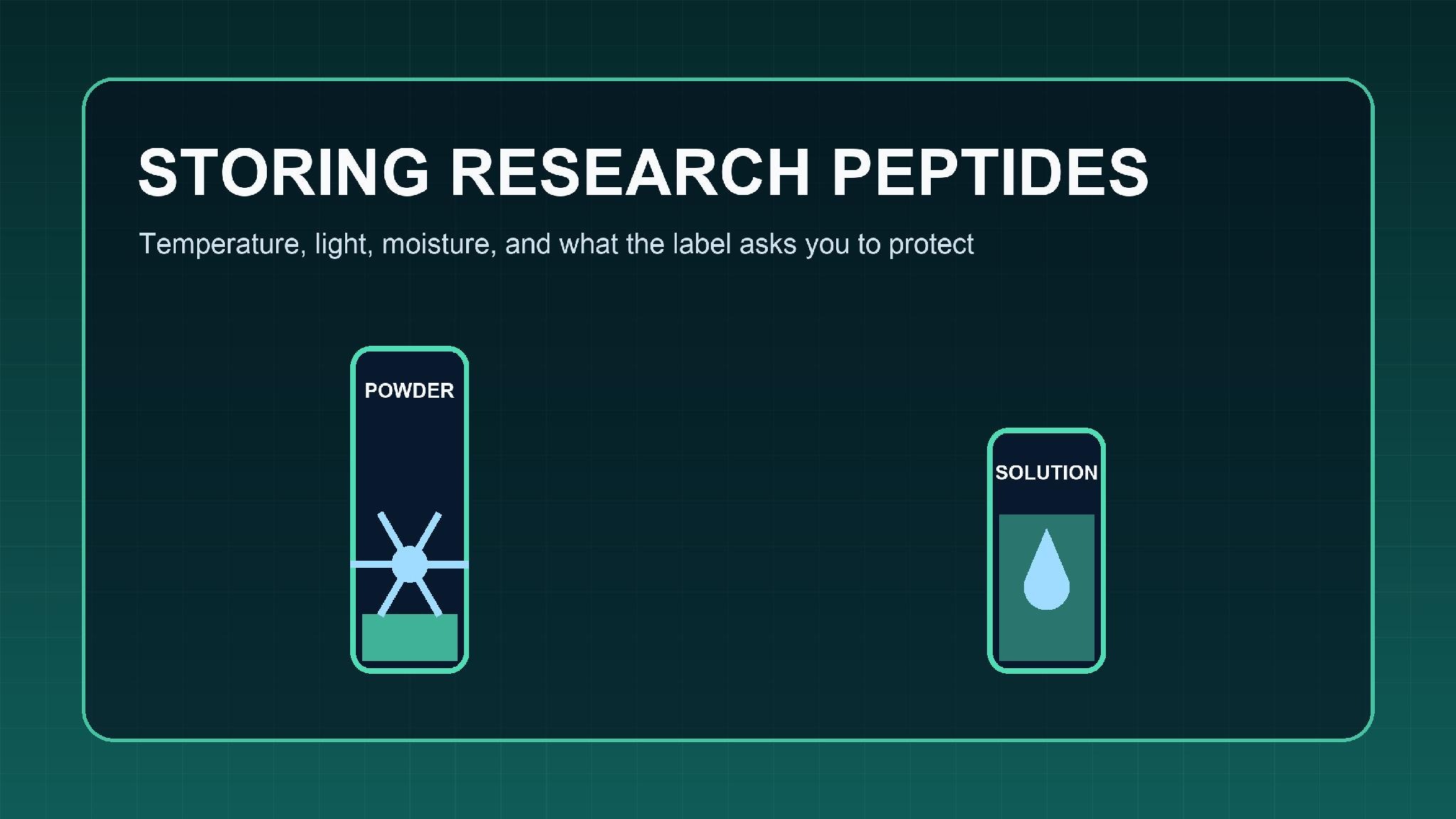 How to Store Research Peptides: What the Label Is Actually Asking You to Protect
